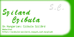 szilard czibula business card