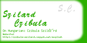szilard czibula business card